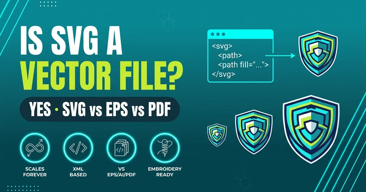 Is SVG a Vector File? Yes — SVG vs EPS, PNG, PDF Explained