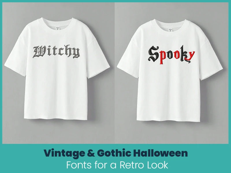Vintage & Gothic Halloween Fonts 