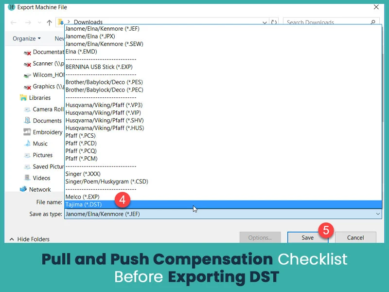 Pull and Push Compensation Checklist Before Exporting DST
