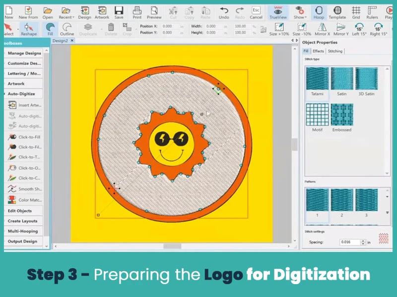 Step 3 - Preparing the Logo for Digitization