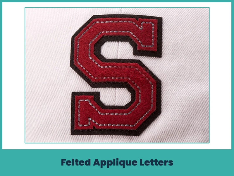 6. Felted Applique Letters