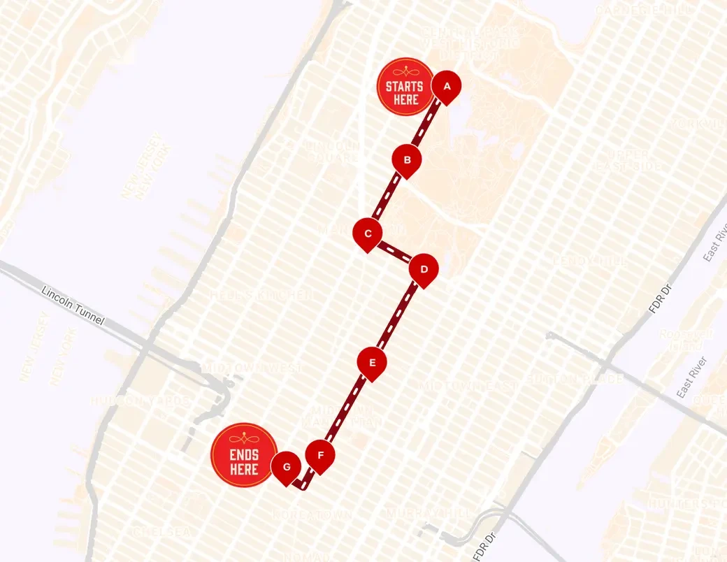 Starting and Ending Point of the 2024 Macy's Thanksgiving Day Parade Route 