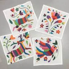 Types of Otomi Embroidery Pieces and Stitches Used