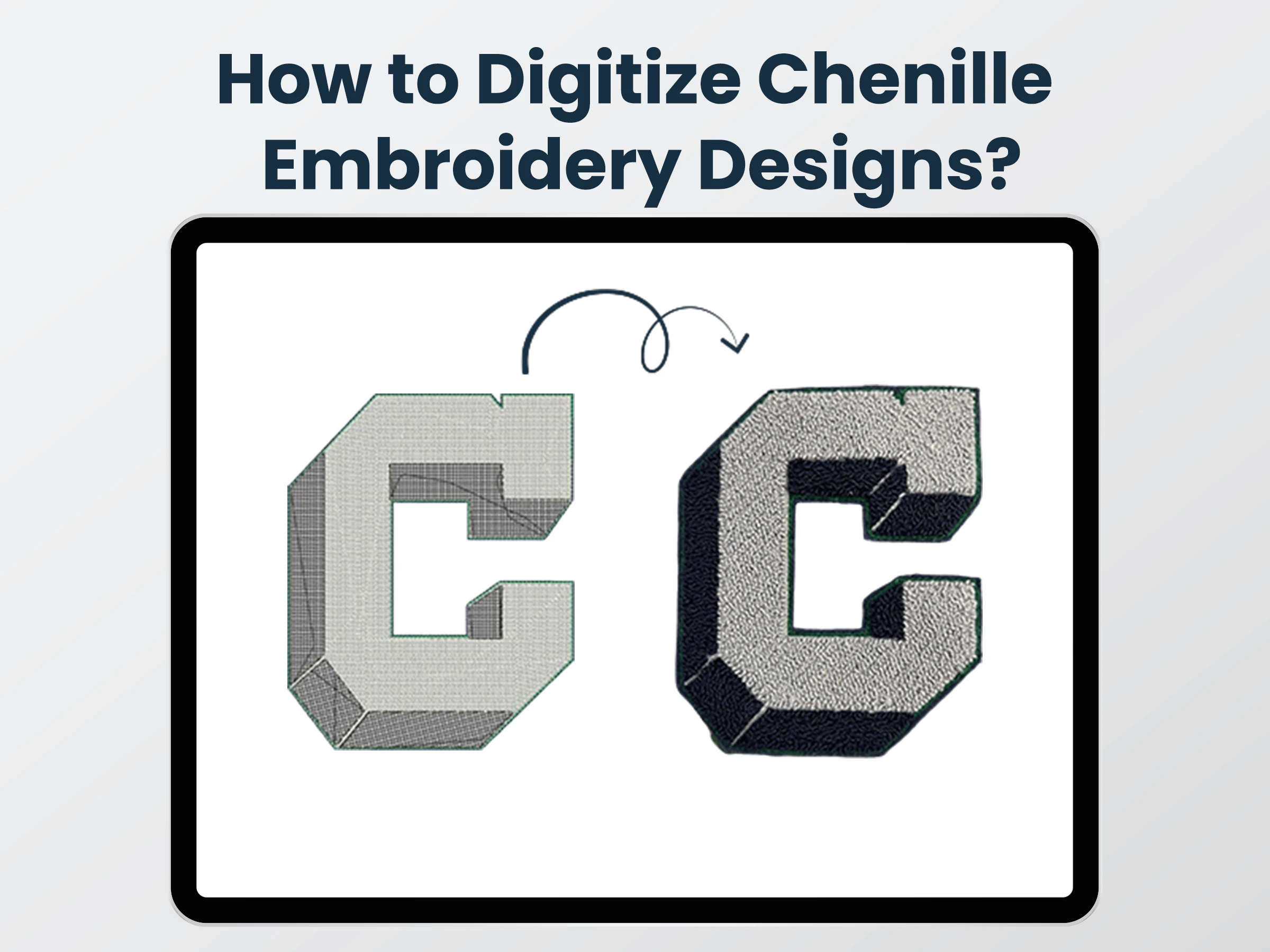 How to Digitize Chenille Embroidery Designs