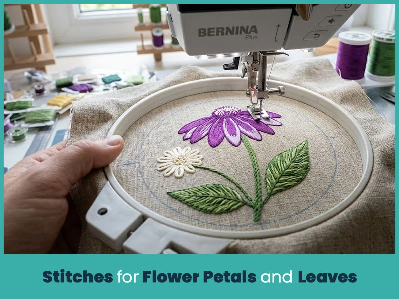 Stitches for Flower Petals and Leaves