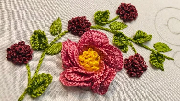 Stitches For 3-Dimensional Flowers