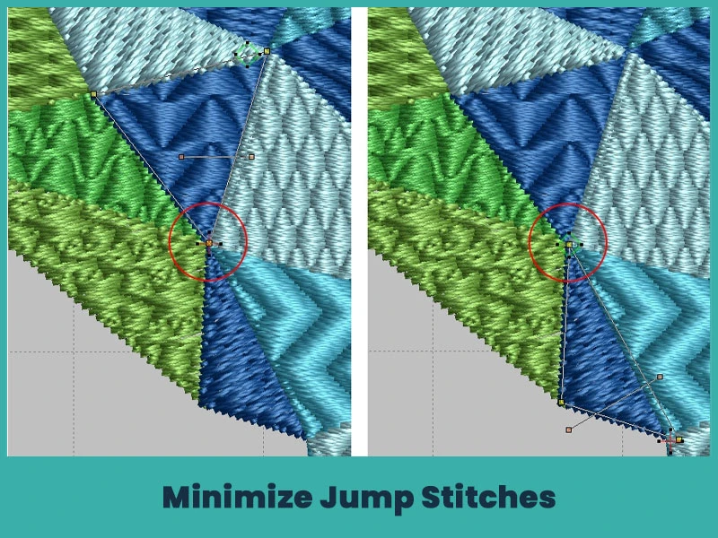 Minimize Jump Stitches