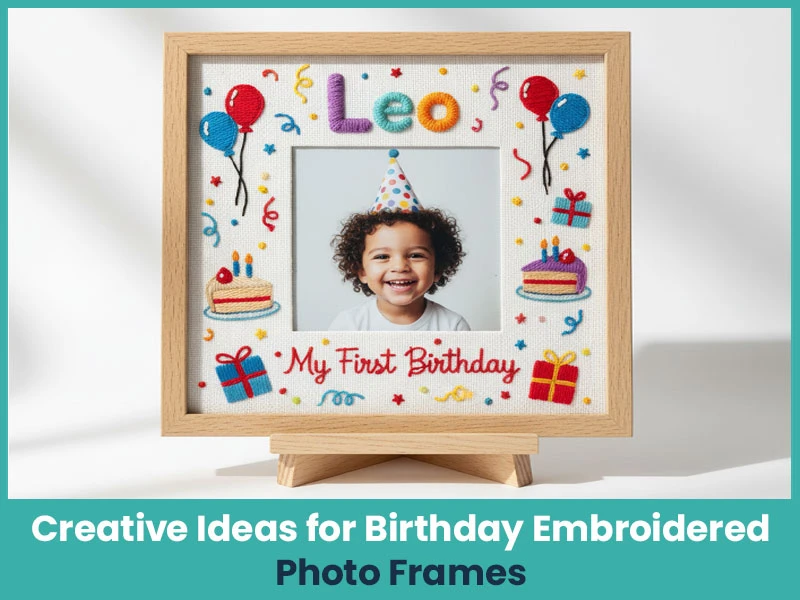 Creative Ideas for Birthday Embroidered Photo Frames