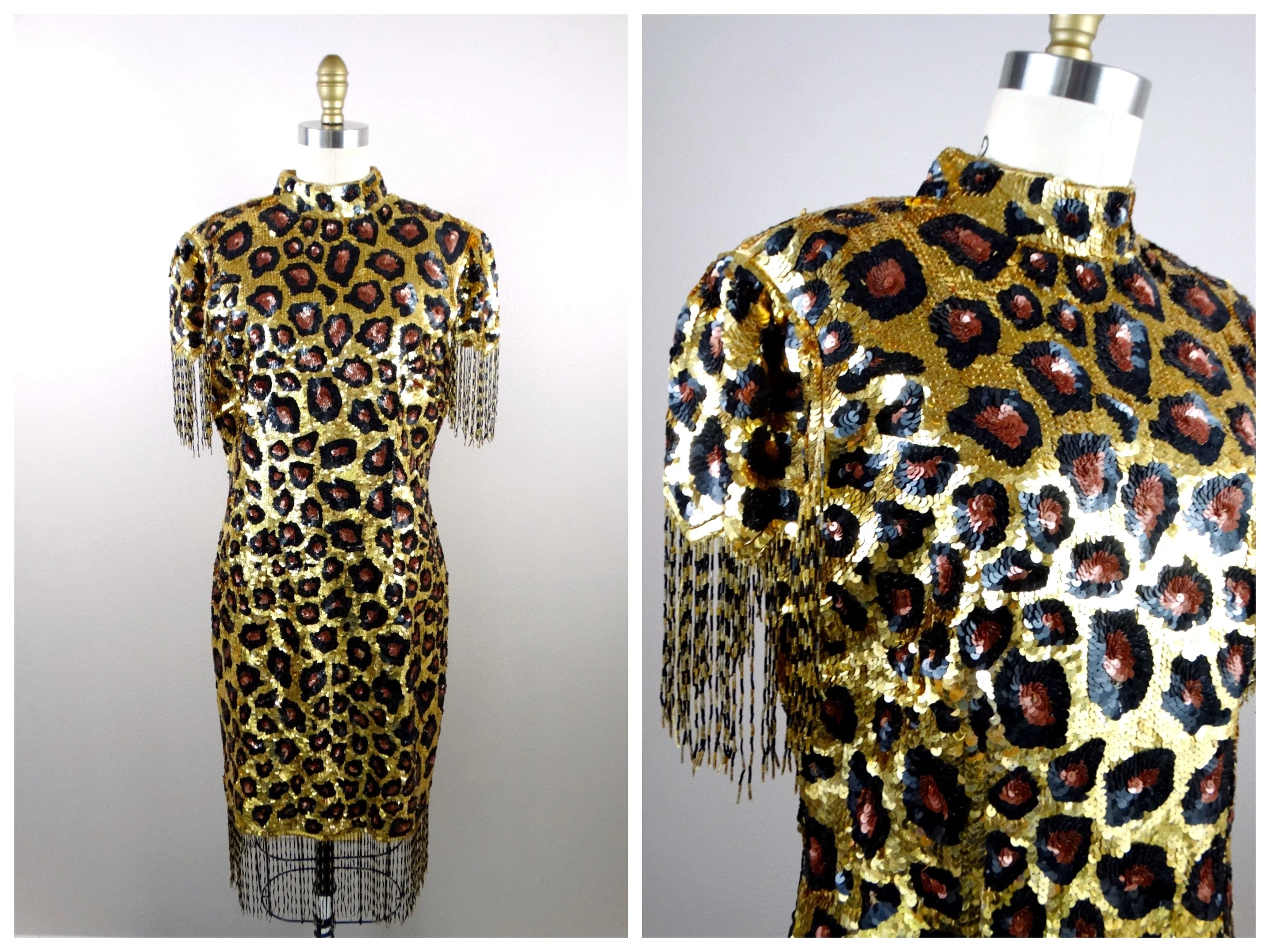 Sequin Animal Print Designs on Various Clothing Items