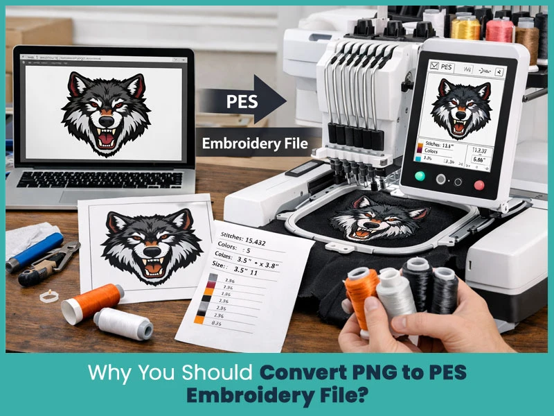 Why You Should Convert PNG to PES Embroidery File?