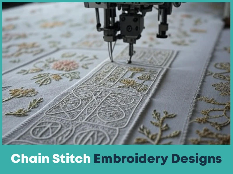 Chain Stitch Embroidery Designs
