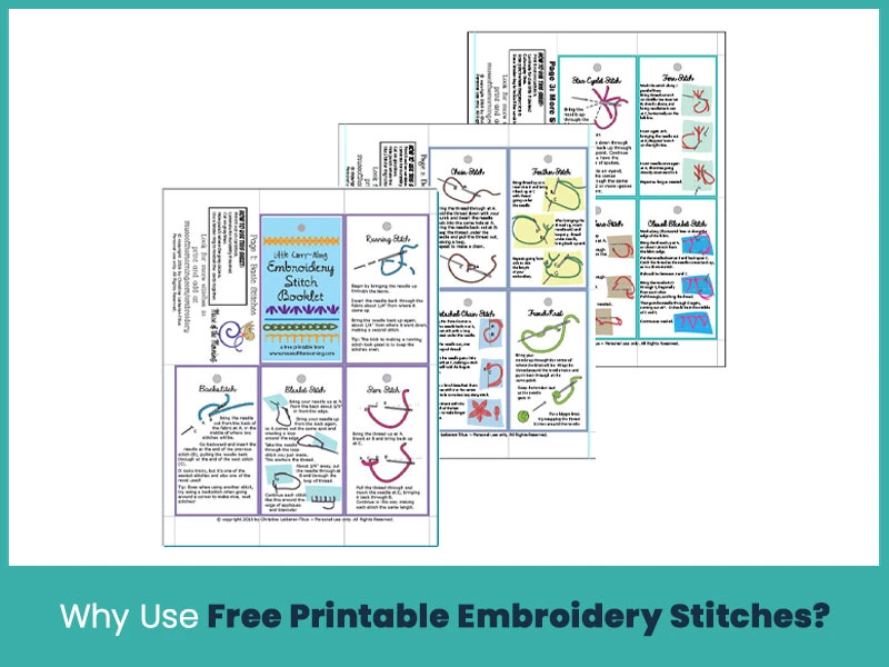 Why Use Free Printable Embroidery Stitches?