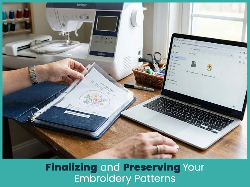 Finalizing and Preserving Your Embroidery Patterns