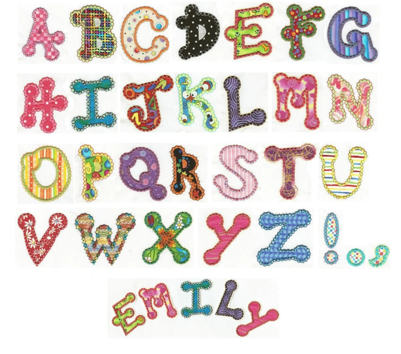 Alphabet Designs