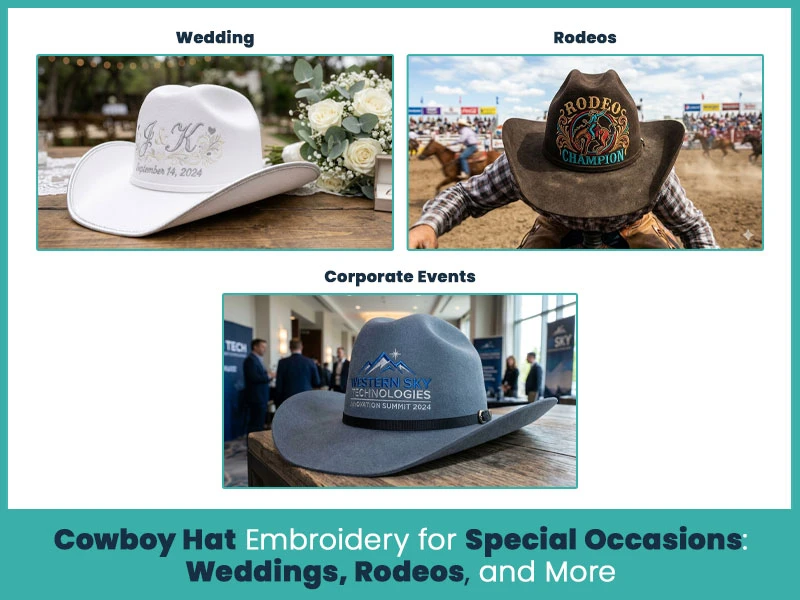 Cowboy Hat Embroidery for Special Occasions: Weddings, Rodeos, and More