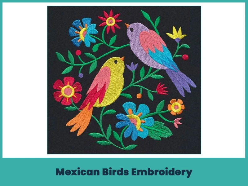 Mexican Birds Embroidery