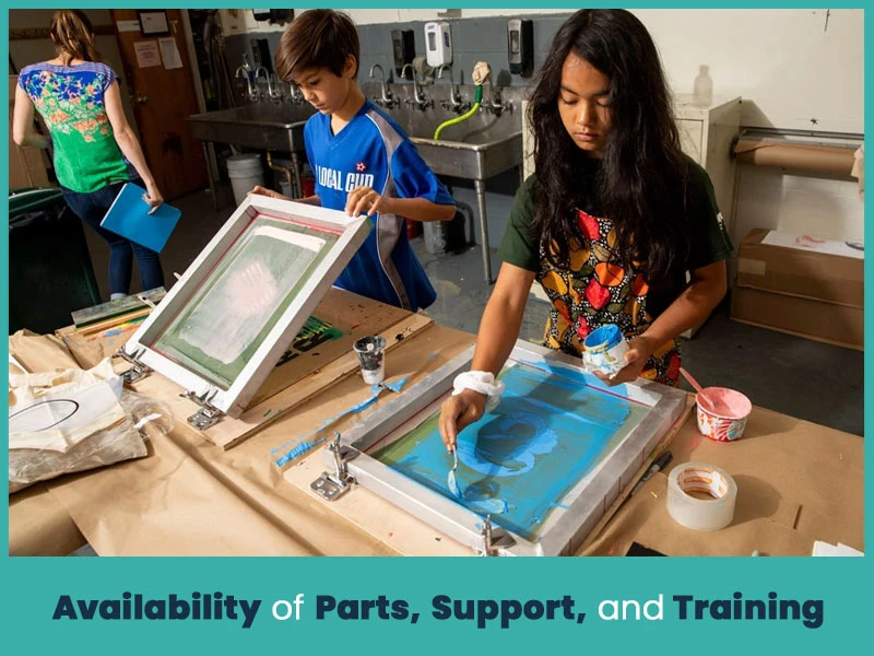 6. Availability of Parts, Support, and Training