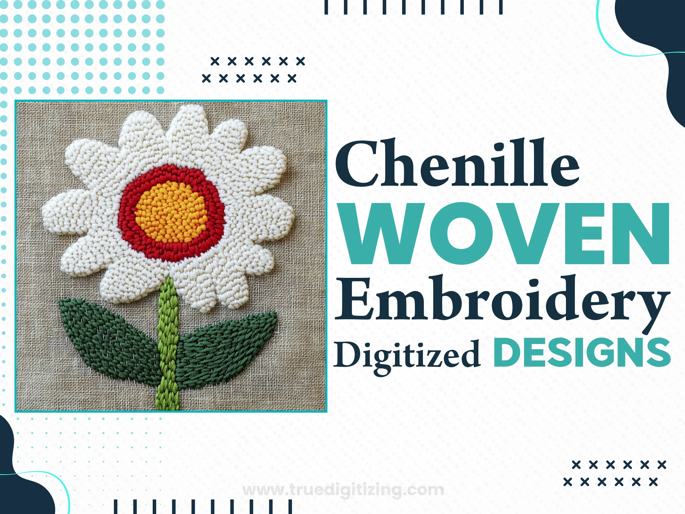 Chenille Woven Embroidery Digitized Designs