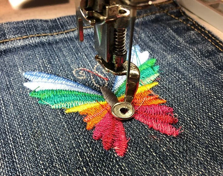 How to Transfer Embroidery Pattern onto Denim