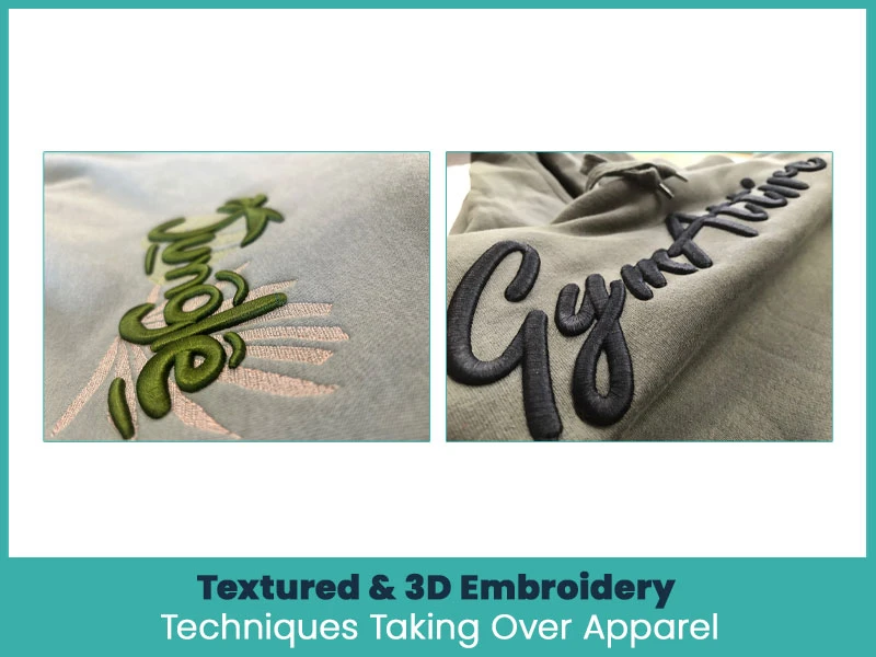 Textured & 3D Embroidery Techniques Taking Over Apparel