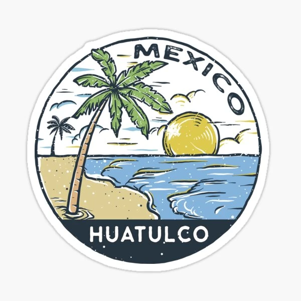 Huatulco Coastline Embroidery