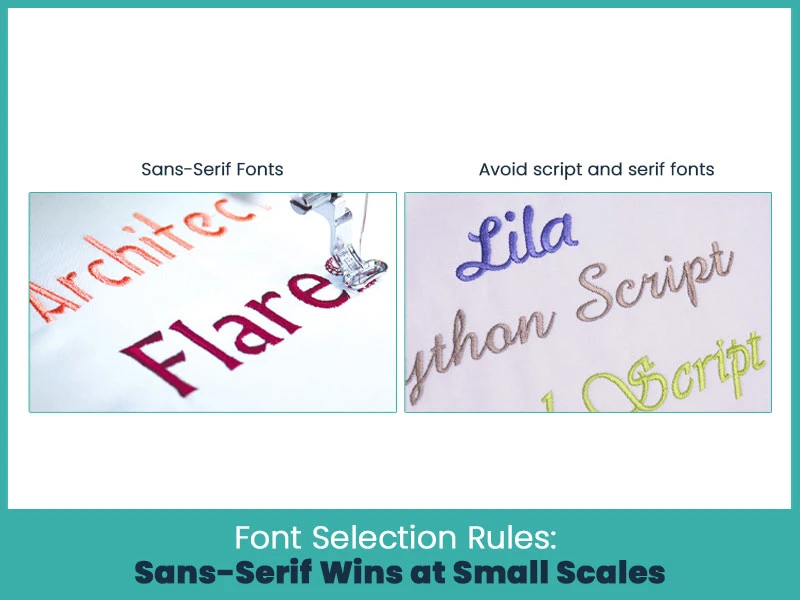 Font Selection Rules: Sans-Serif Wins at Small Scales
