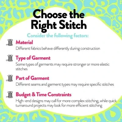 Choose the Right Stitch