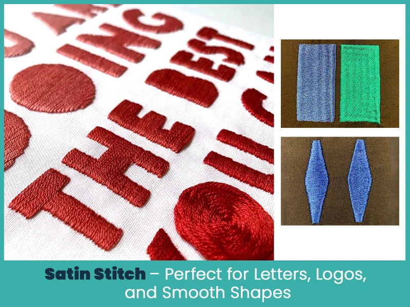 Satin Stitch – Perfect for Letters, Logos, and Smooth Shapes