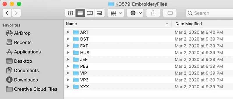 What are Embroidery File Formats