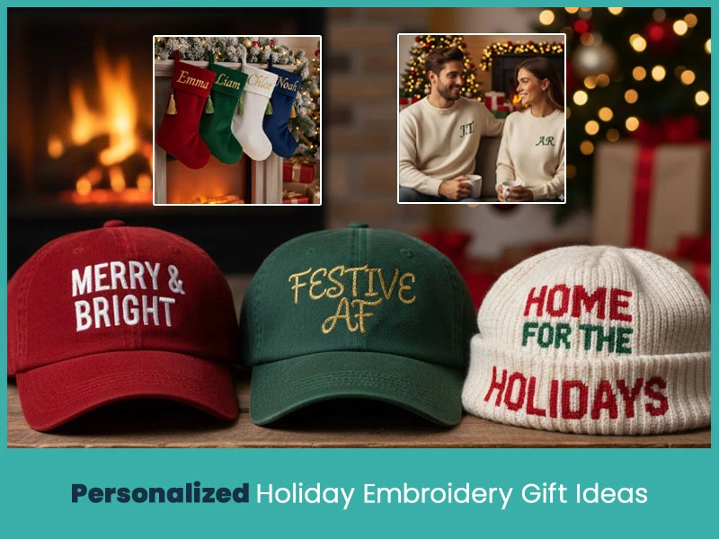 Personalized Holiday Embroidery Gift Ideas