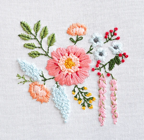 Embroidered Flowers