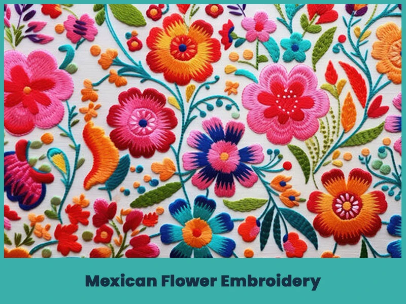 Mexican Flower Embroidery