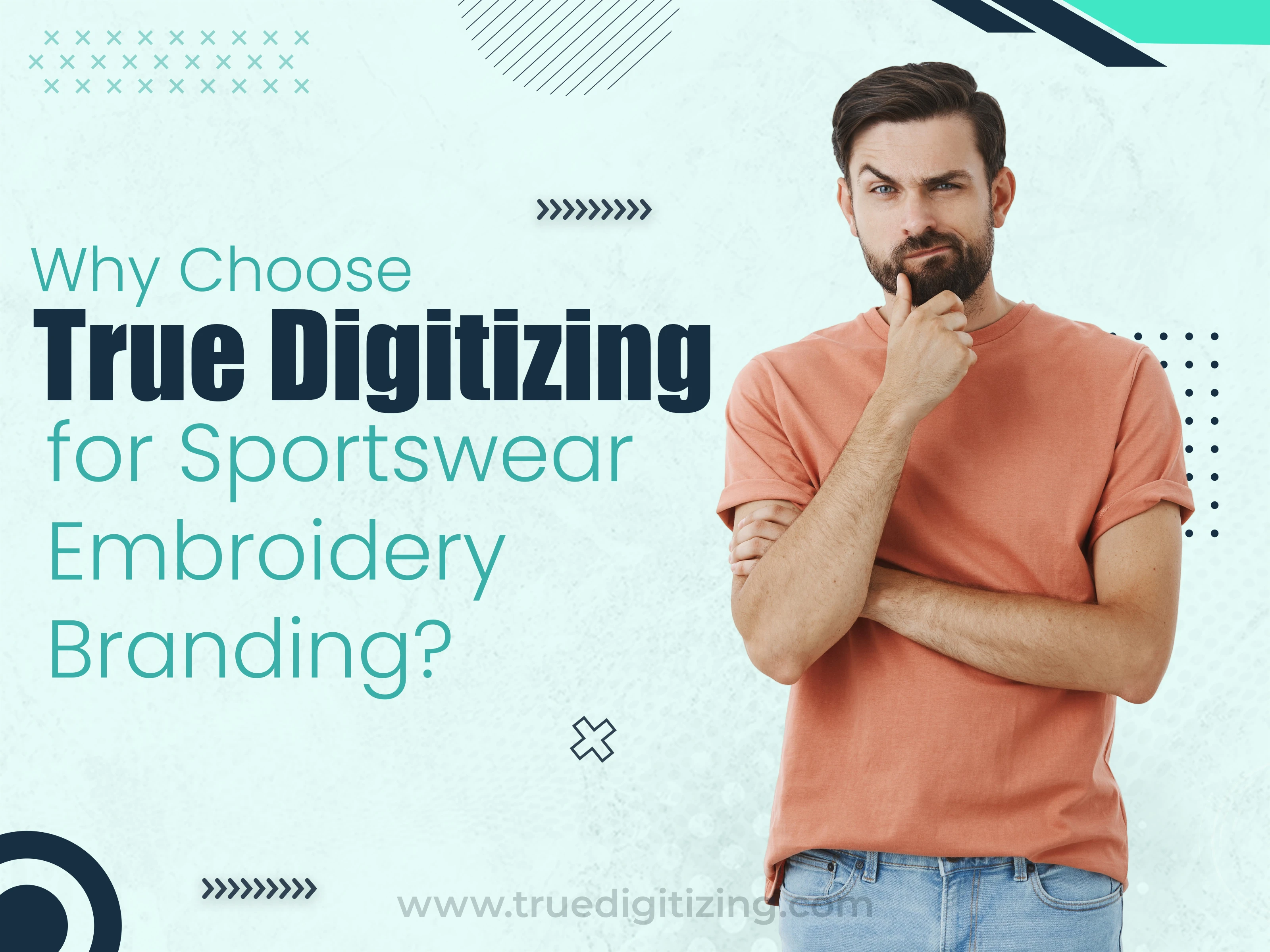 Why Choose True Digitizing for Sportswear Embroidery Branding