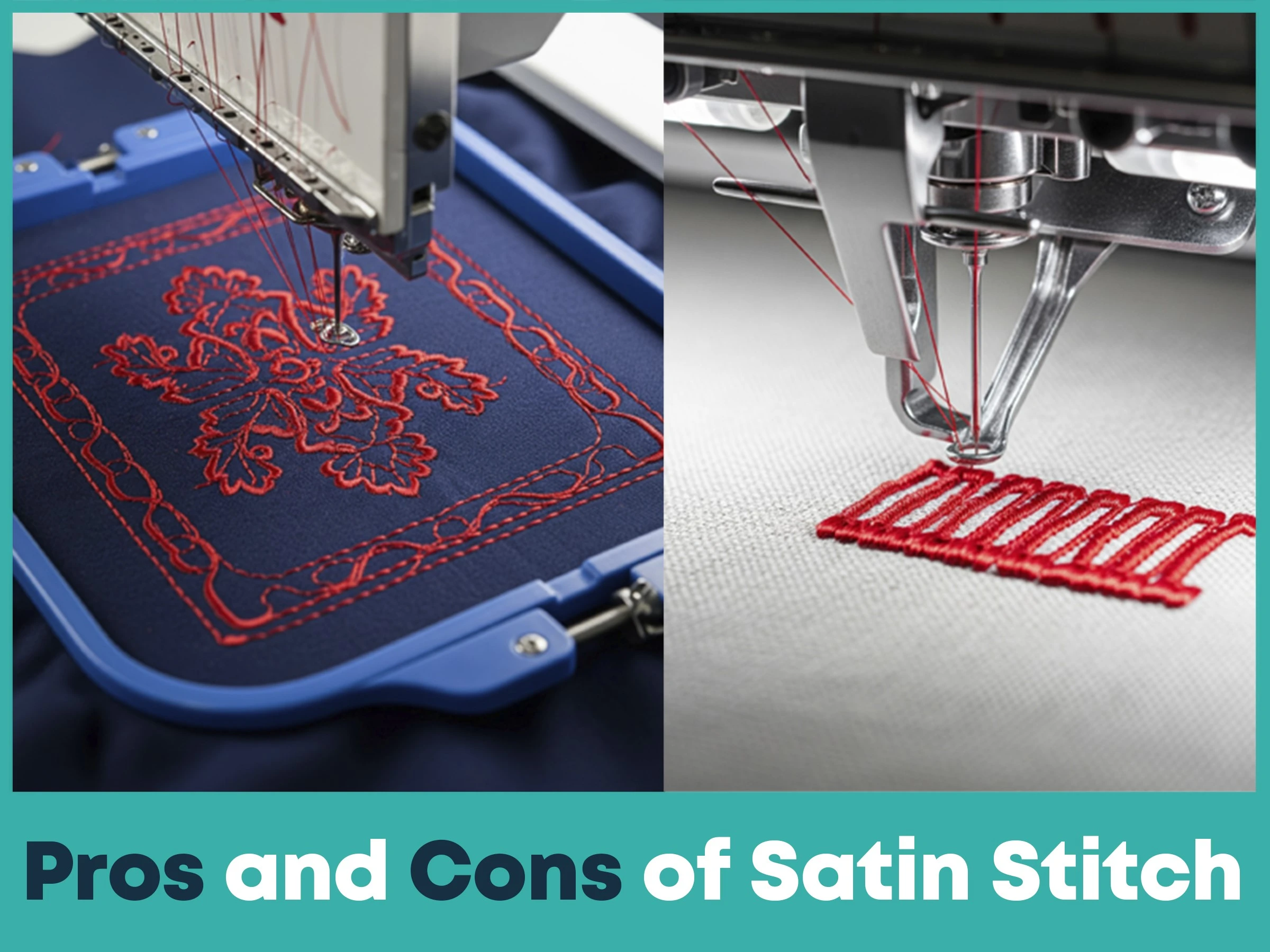 Pros and Cons of Satin Stitch