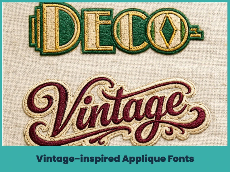 19. Vintage-inspired Applique Fonts