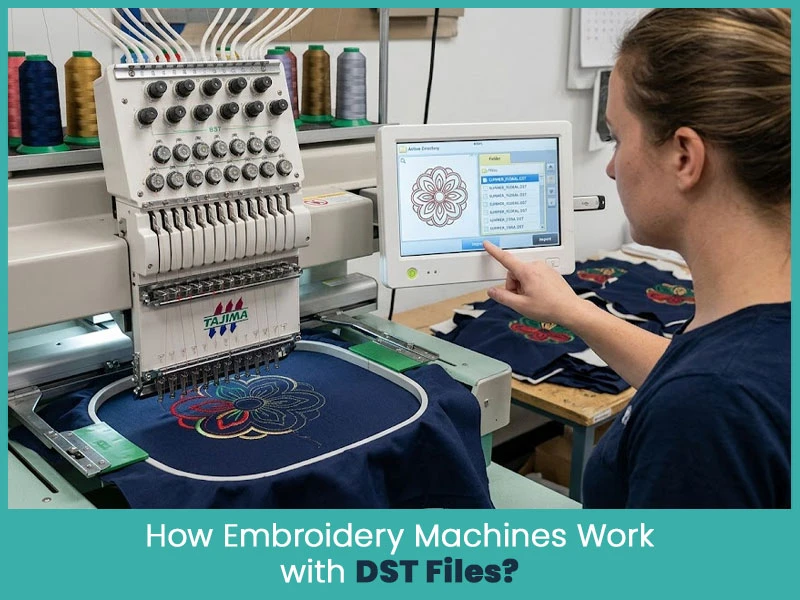 How Embroidery Machines Work with DST Files?