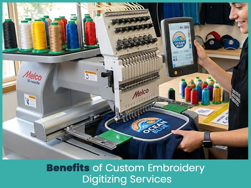 Benefits of Custom Embroidery Digitizing Services