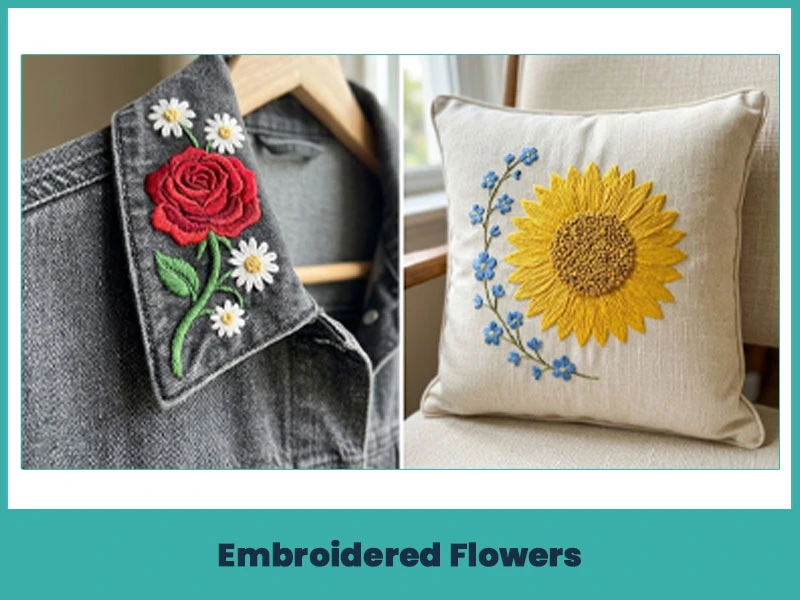 Embroidered Flowers
