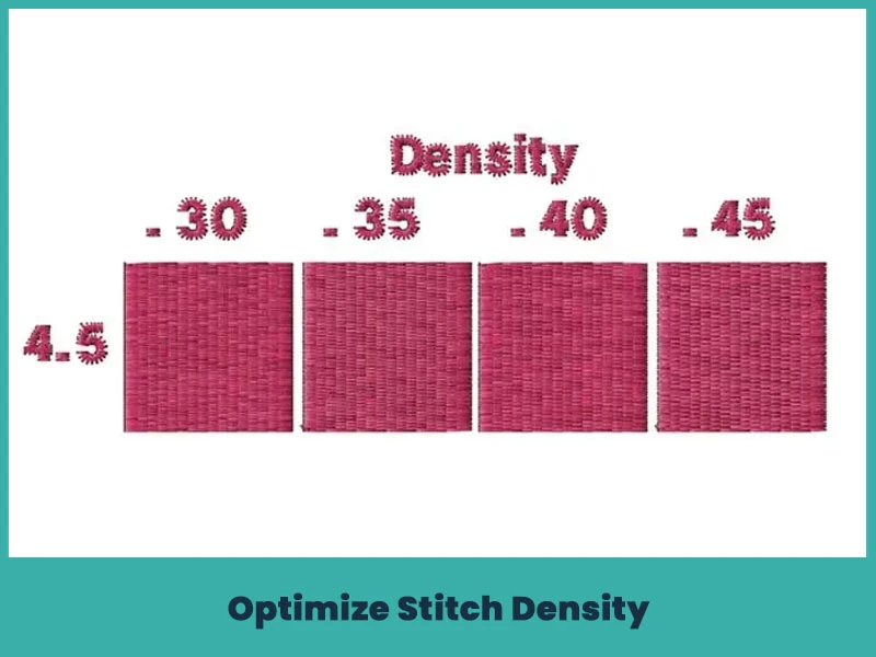 Optimize Stitch Density