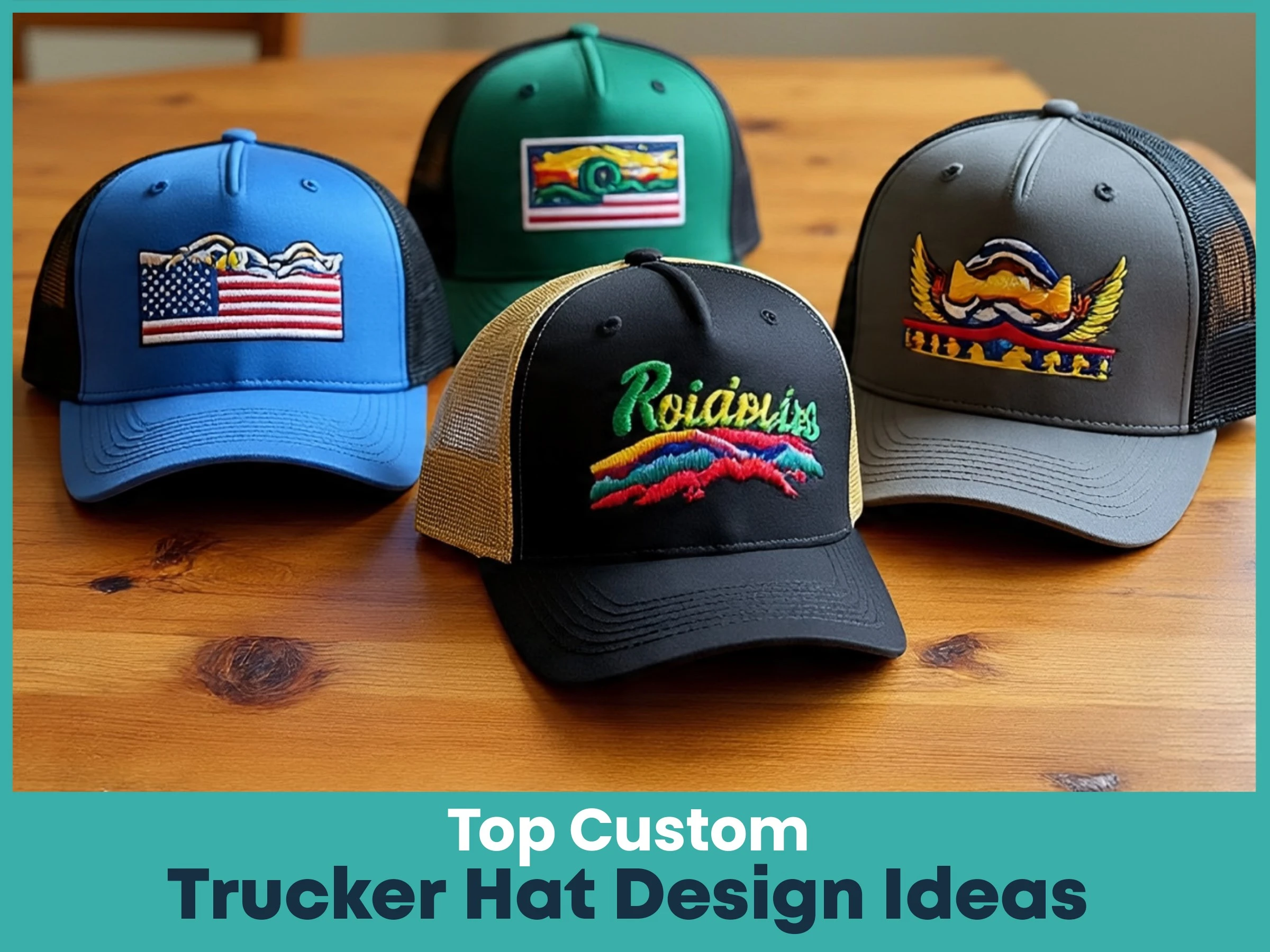 Top Custom Trucker Hat Design Ideas 