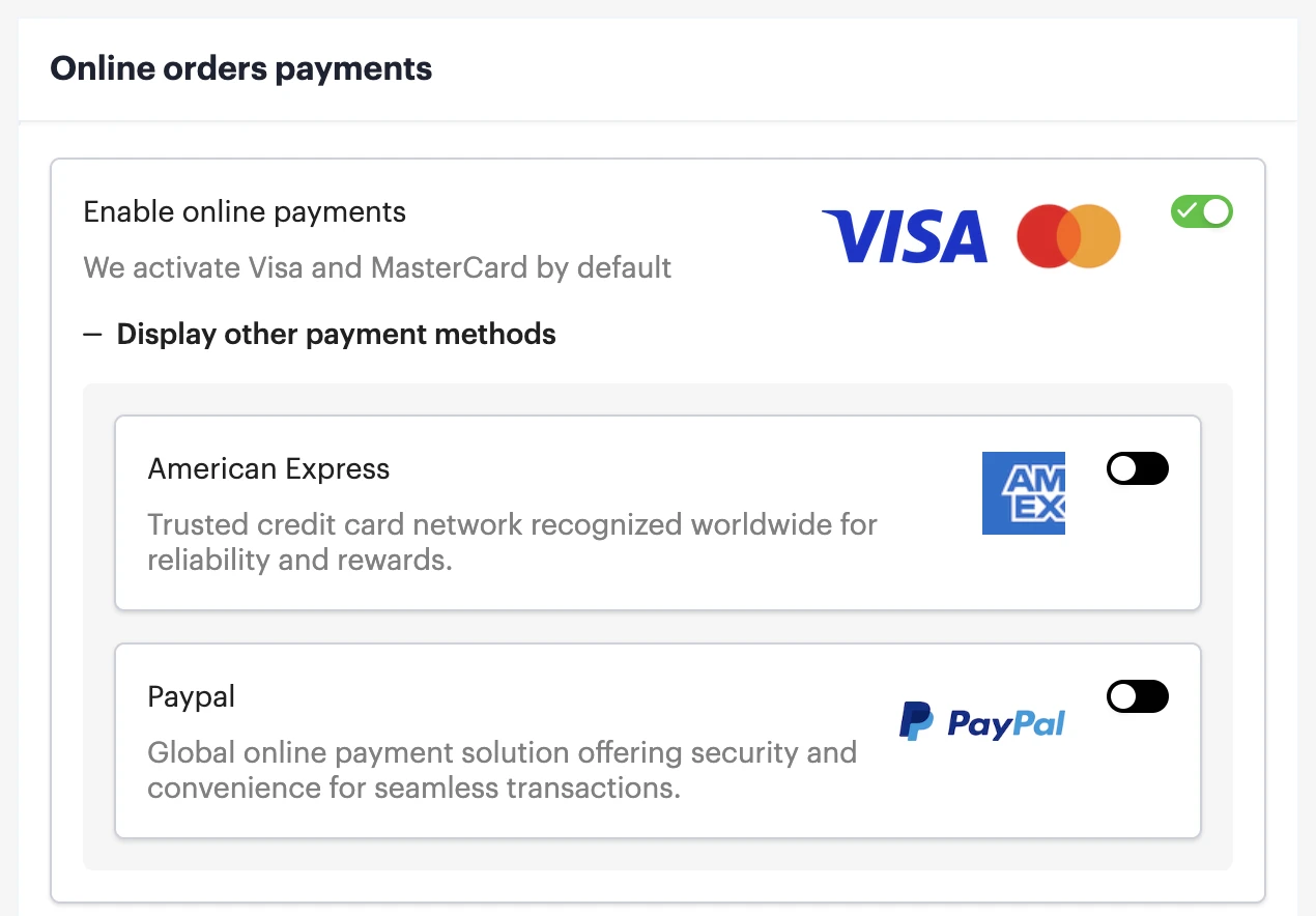 Secure Payment Options