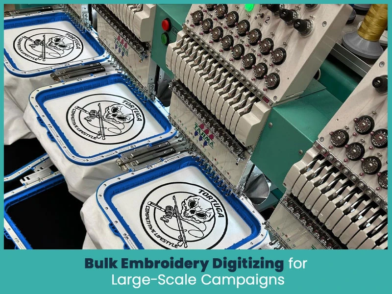 Bulk Embroidery Digitizing for Large-Scale Campaigns