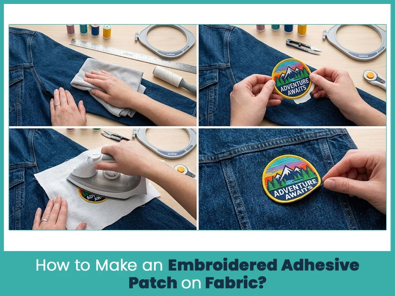 How to Make an Embroidered Adhesive Patch on Fabric?