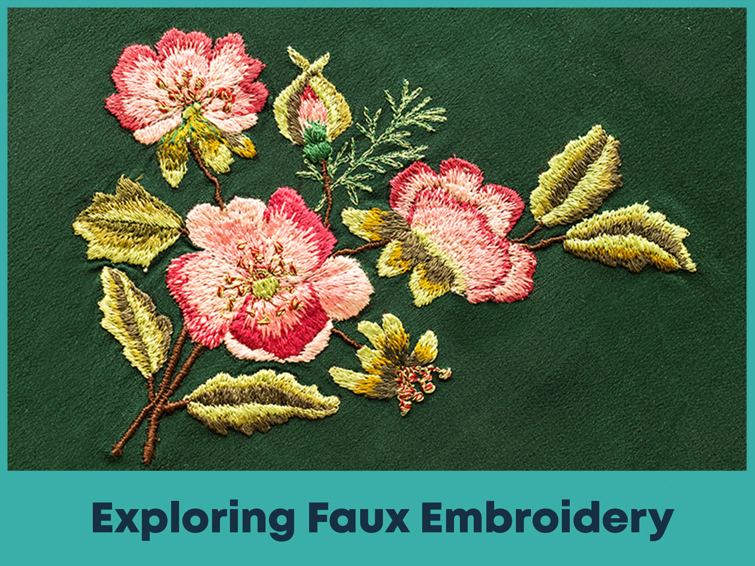 Exploring Faux Embroidery 