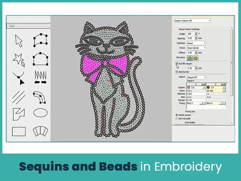 Sequins and Beads in Embroidery