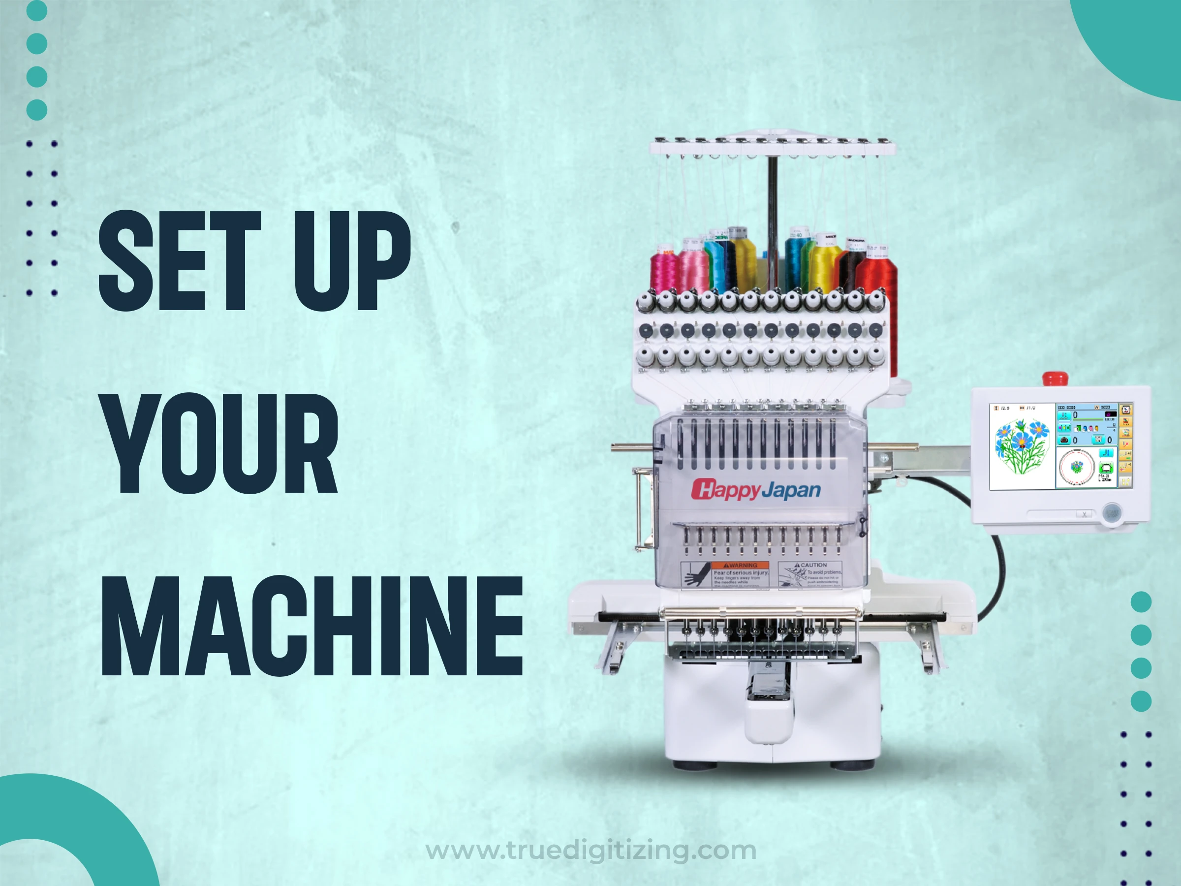 how to setup your embroidery machine