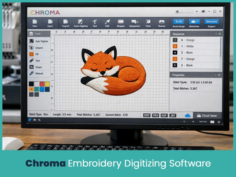 7. Chroma Embroidery Digitizing Software