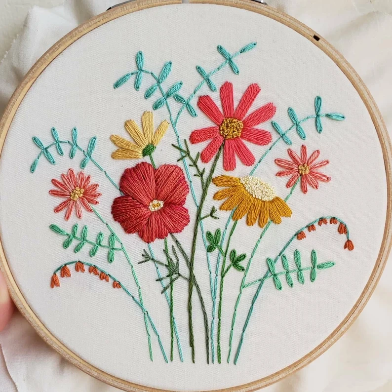 Free Printable Flower Embroidery Designs