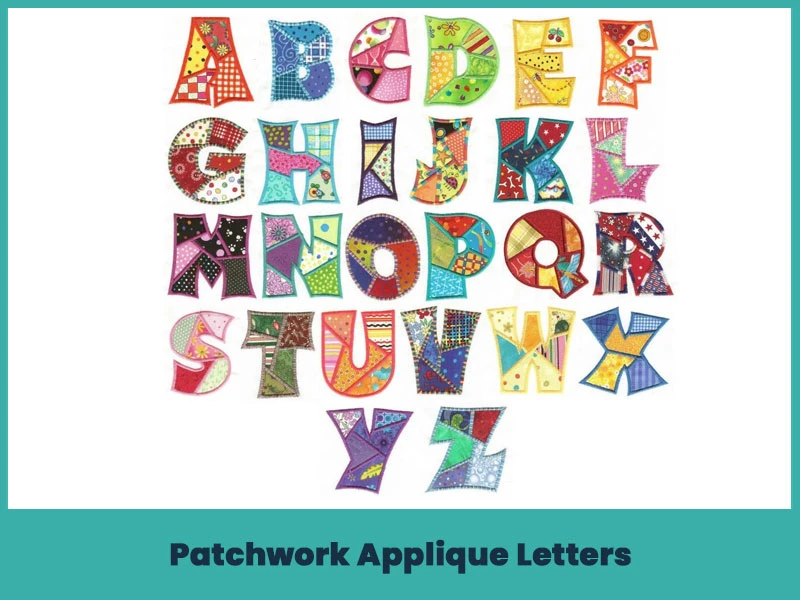 2. Patchwork Applique Letters