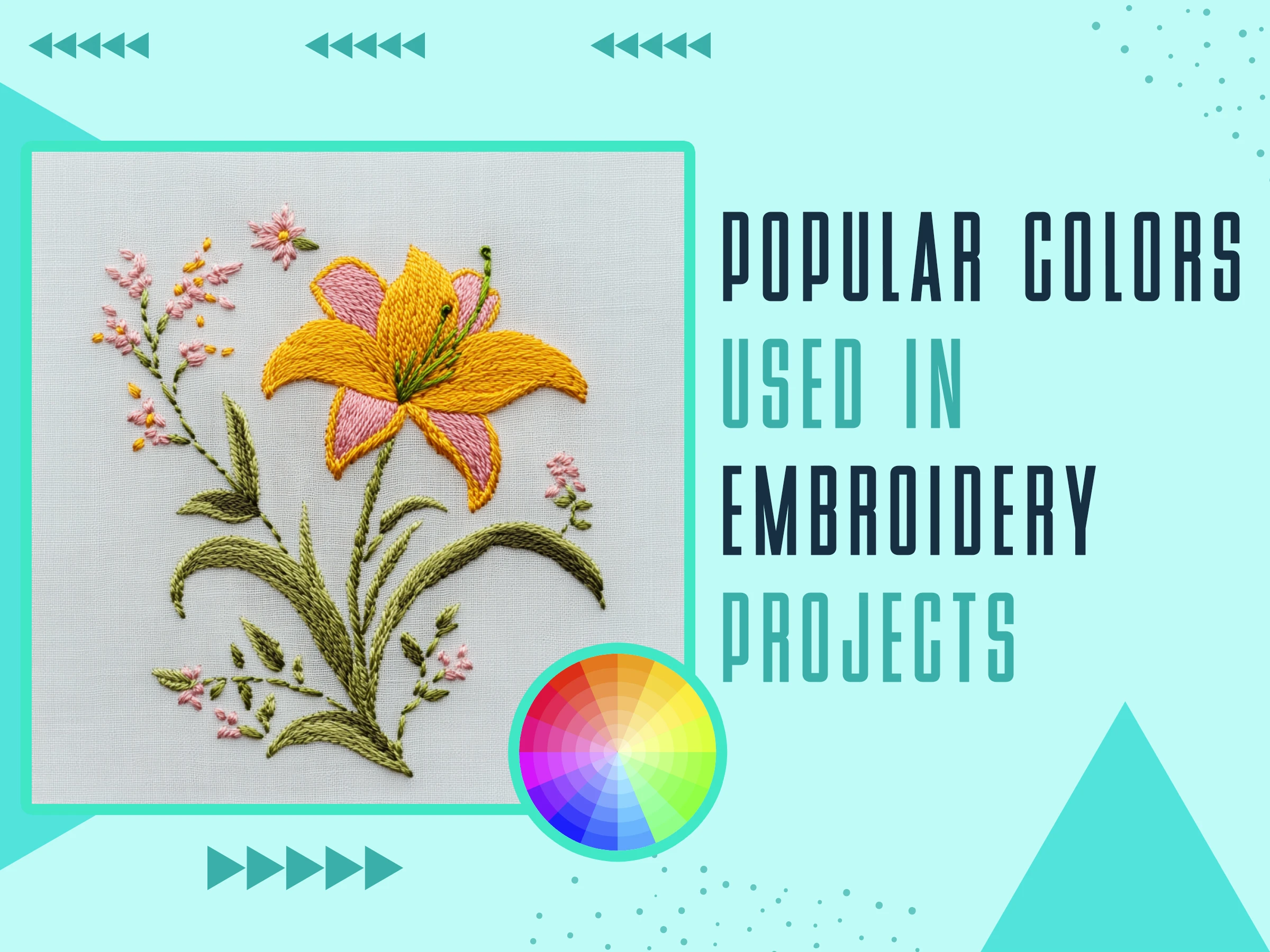 Popular Colors Used in Embroidery Projects